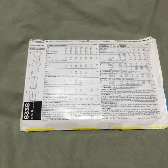 New Look 6338 - junior tops with a Mandarin style - 3/4 to 13/14- fun project - Picture 8 of 9